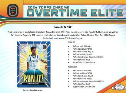 2023-24 Topps Chrome Overtime Elite Basketball Hobby Box