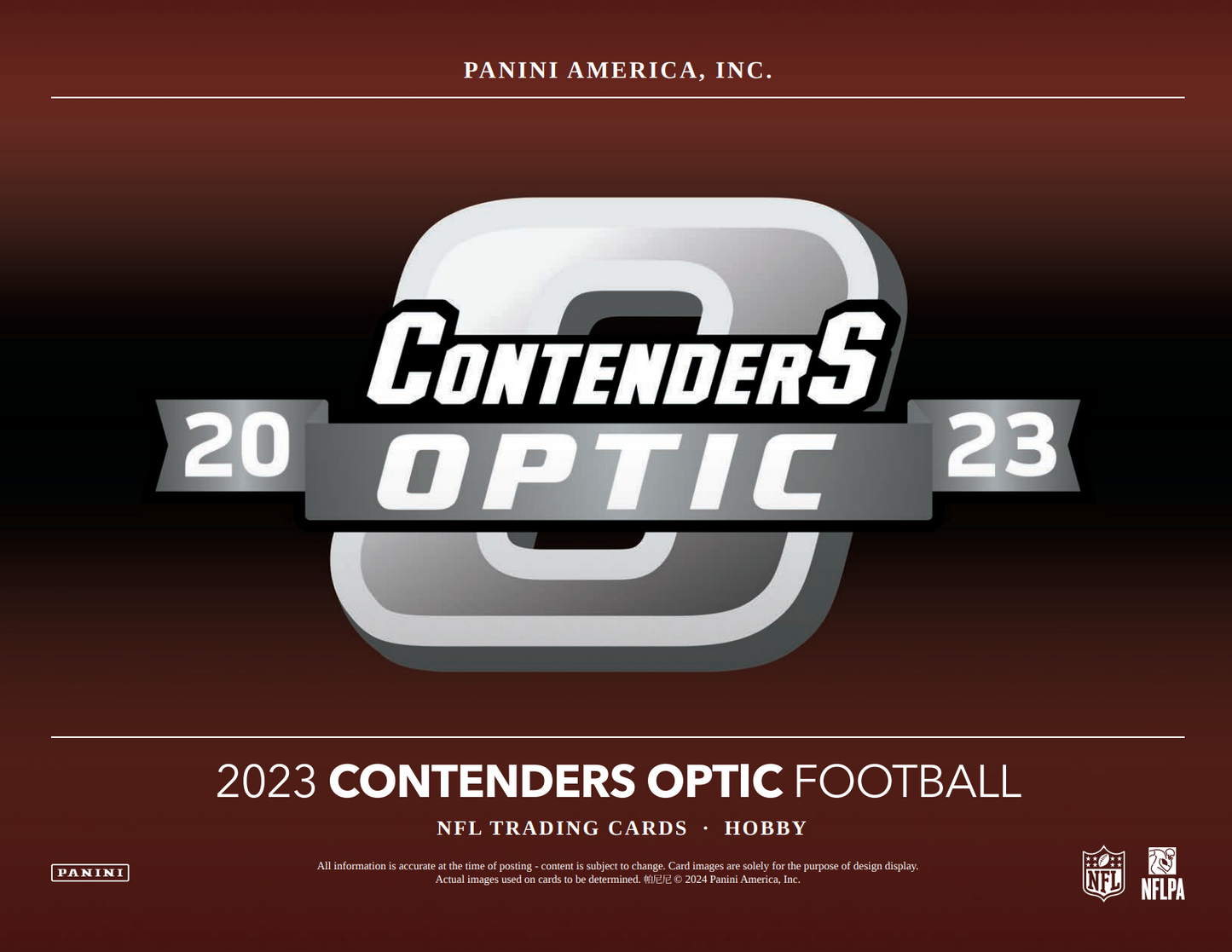 2023 Panini Contenders Optic Football Hobby Box