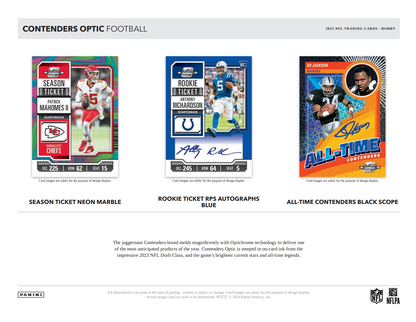 2023 Panini Contenders Optic Football Hobby Box