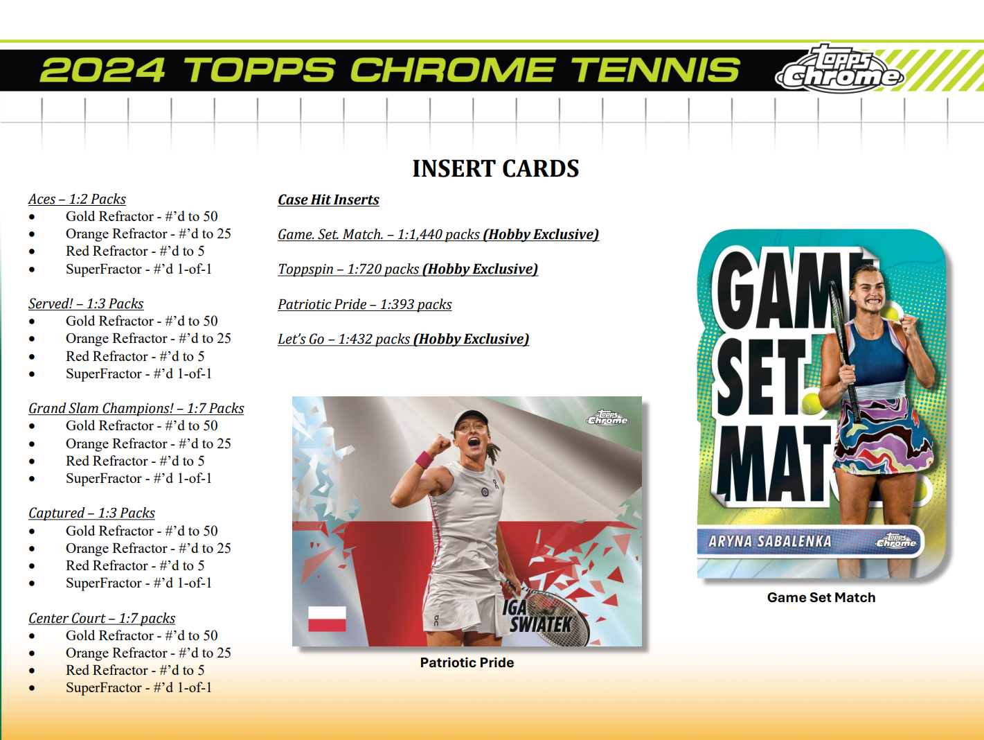 2024 Topps Chrome Tennis Hobby Box