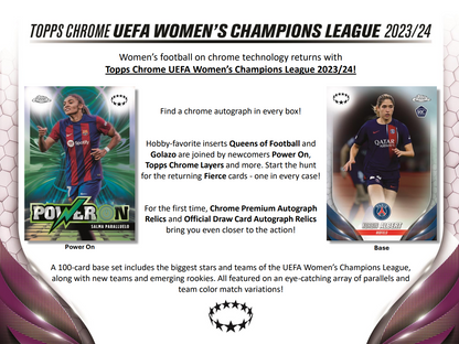 2023-24 Topps Chrome UEFA Women's Champions League Hobby Box