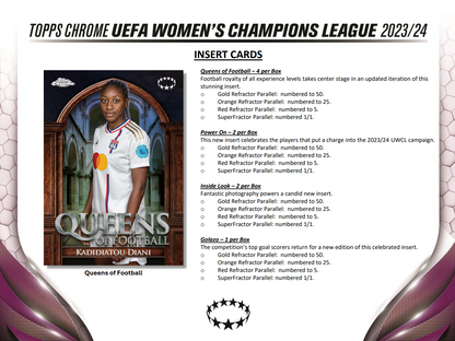 2023-24 Topps Chrome UEFA Women's Champions League Hobby Box