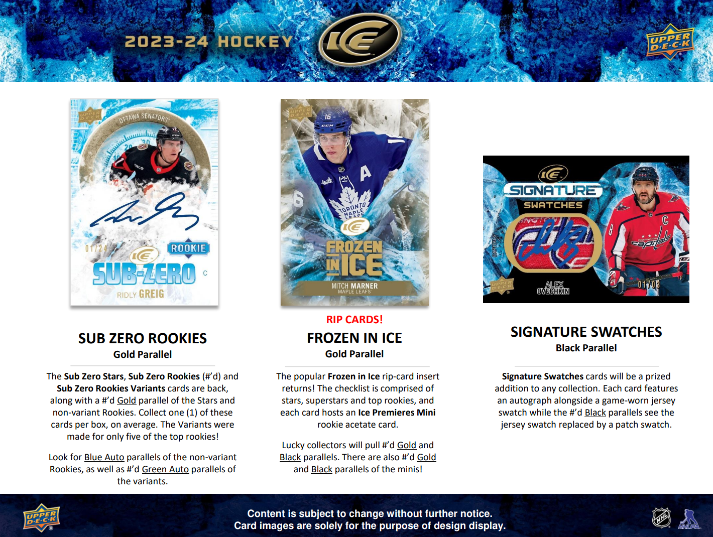 2023-24 Upper Deck Ice Hockey Hobby Box