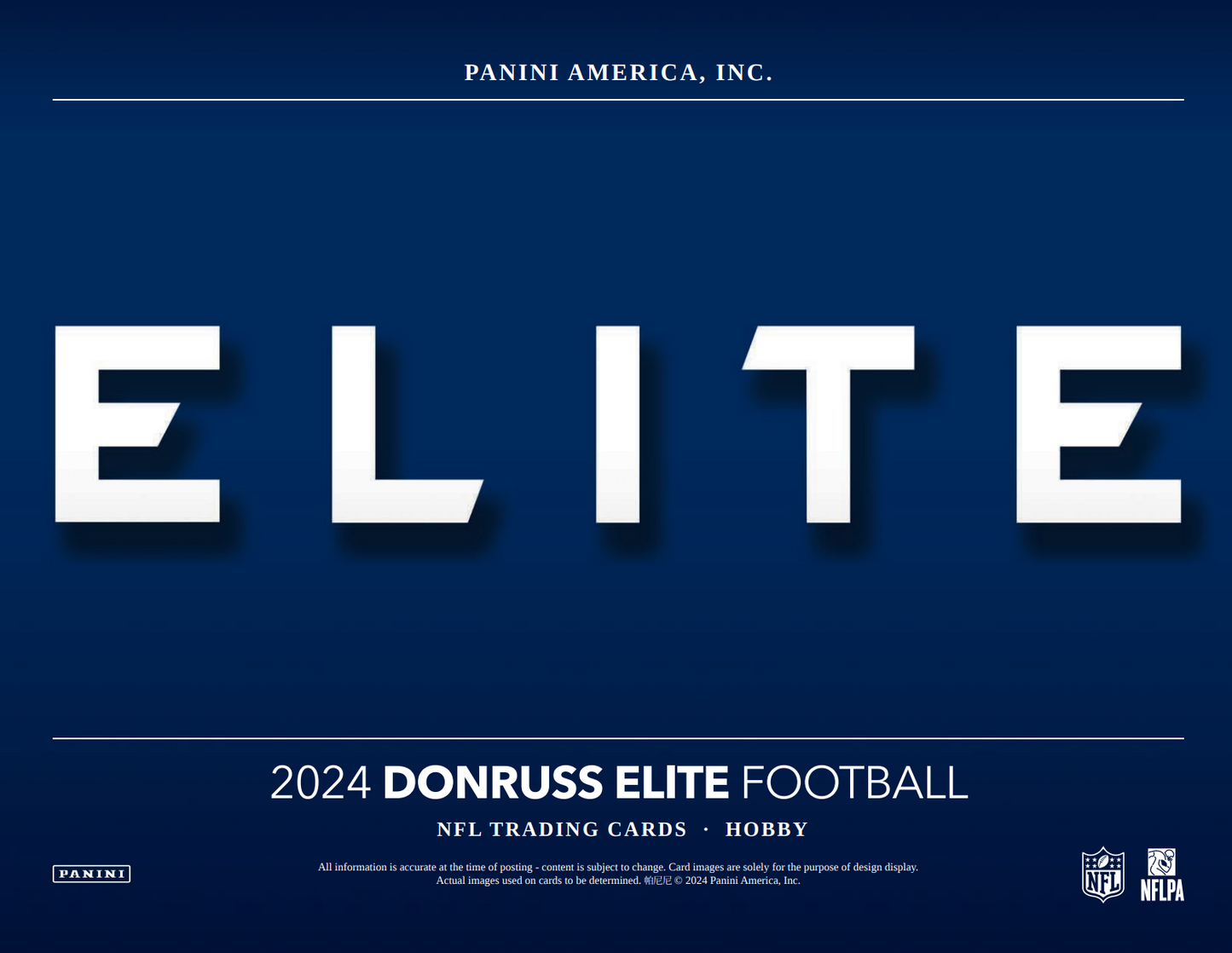 2024 Panini Donruss Elite Football Hobby Box