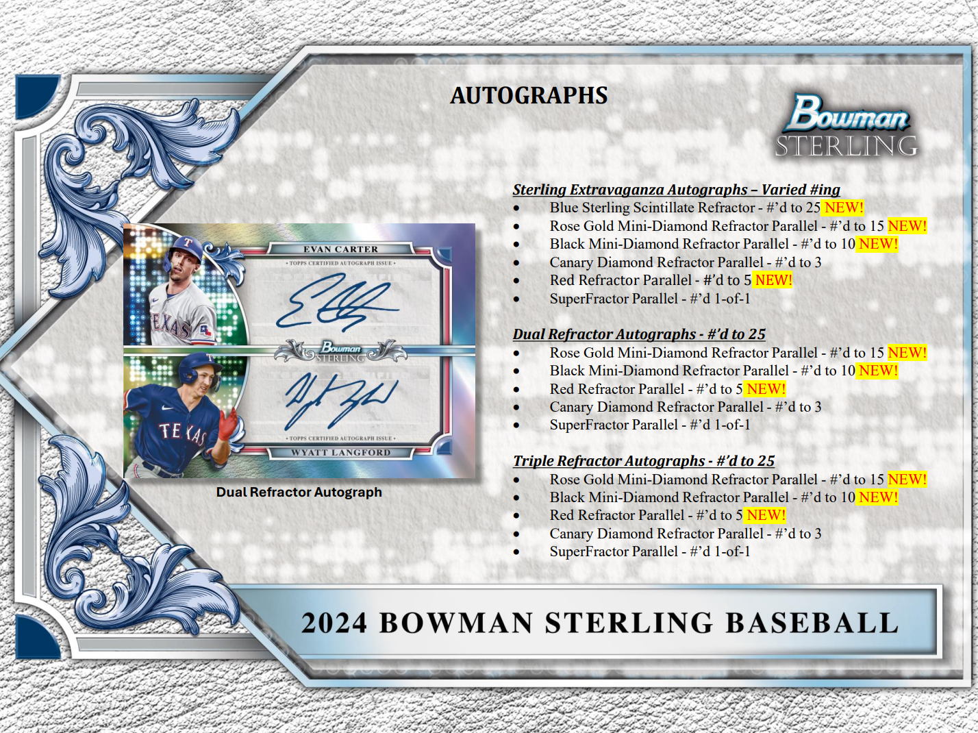 2024 Bowman Sterling Baseball Hobby Box