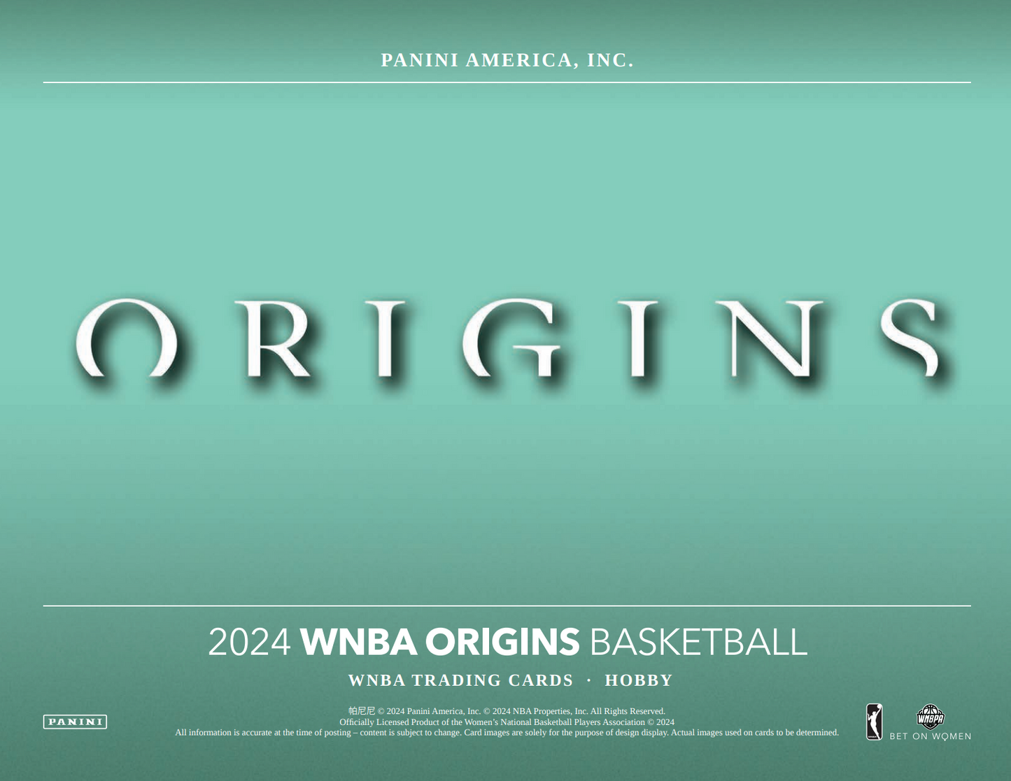 2024 Panini Origins WNBA Basketball Hobby Box