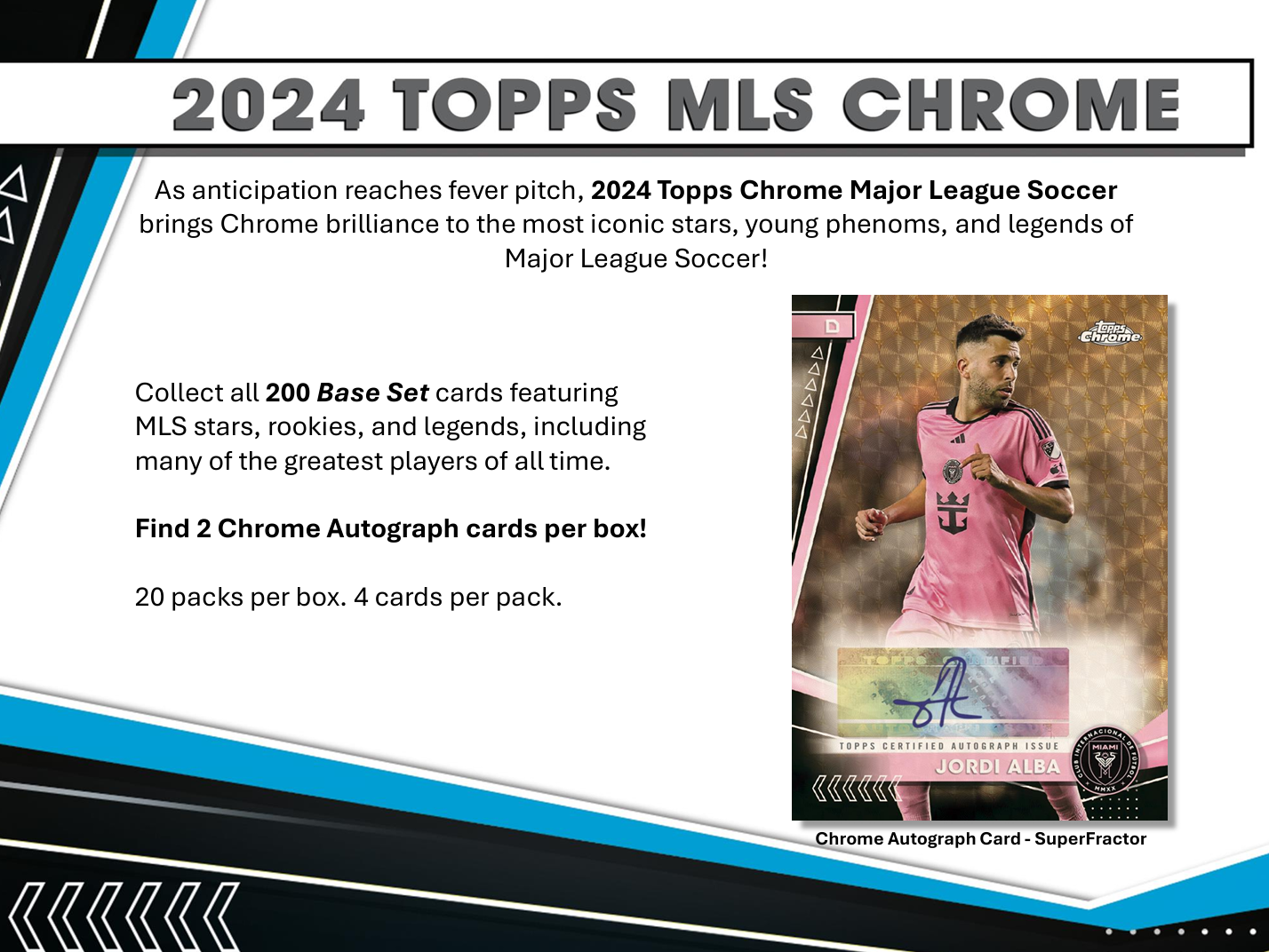 2024 Topps Chrome MLS Soccer Hobby Box