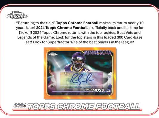 2024 Topps Chrome Football Mega Box