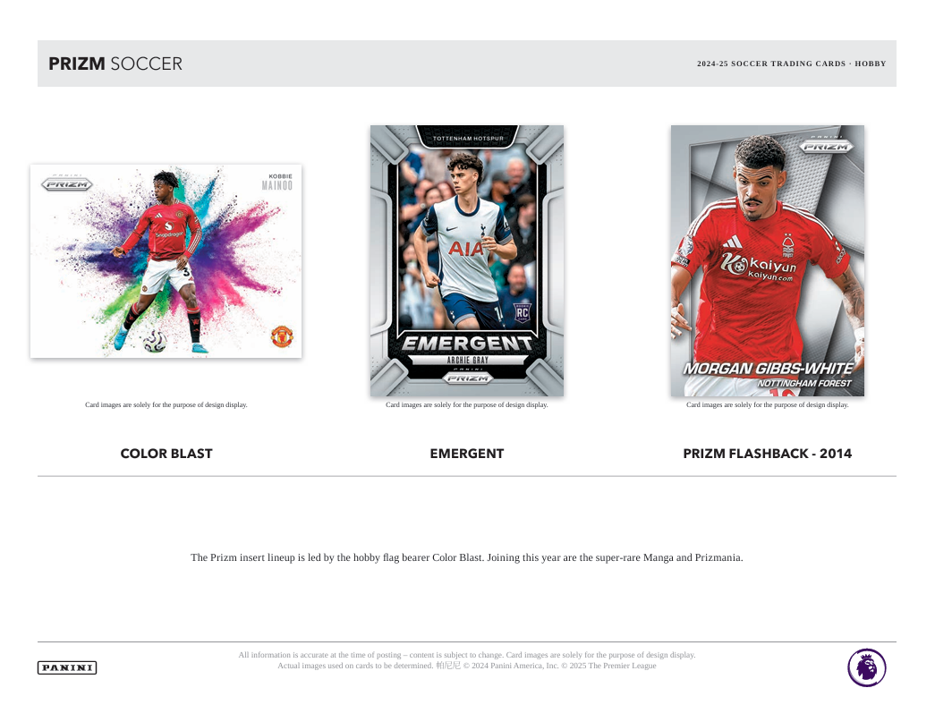 2024-25 Panini Prizm Premier League Soccer Hobby Box