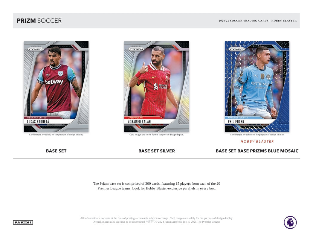 2024-25 Panini Prizm Premier League Soccer Hobby Blaster Box