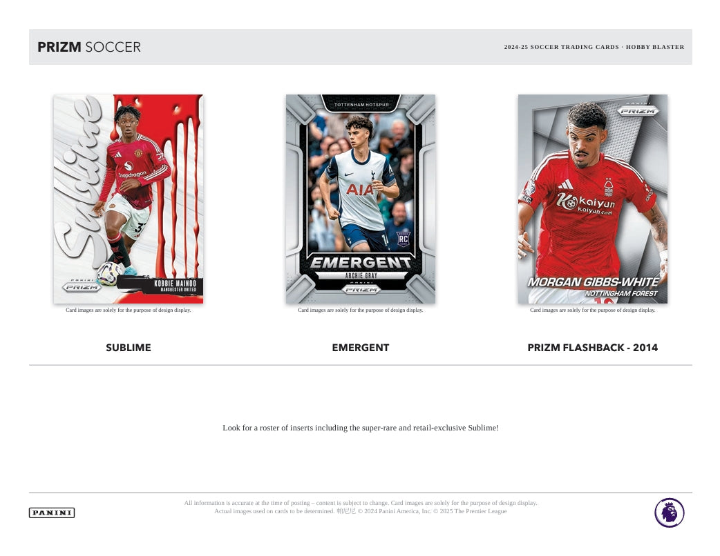2024-25 Panini Prizm Premier League Soccer Hobby Blaster Box