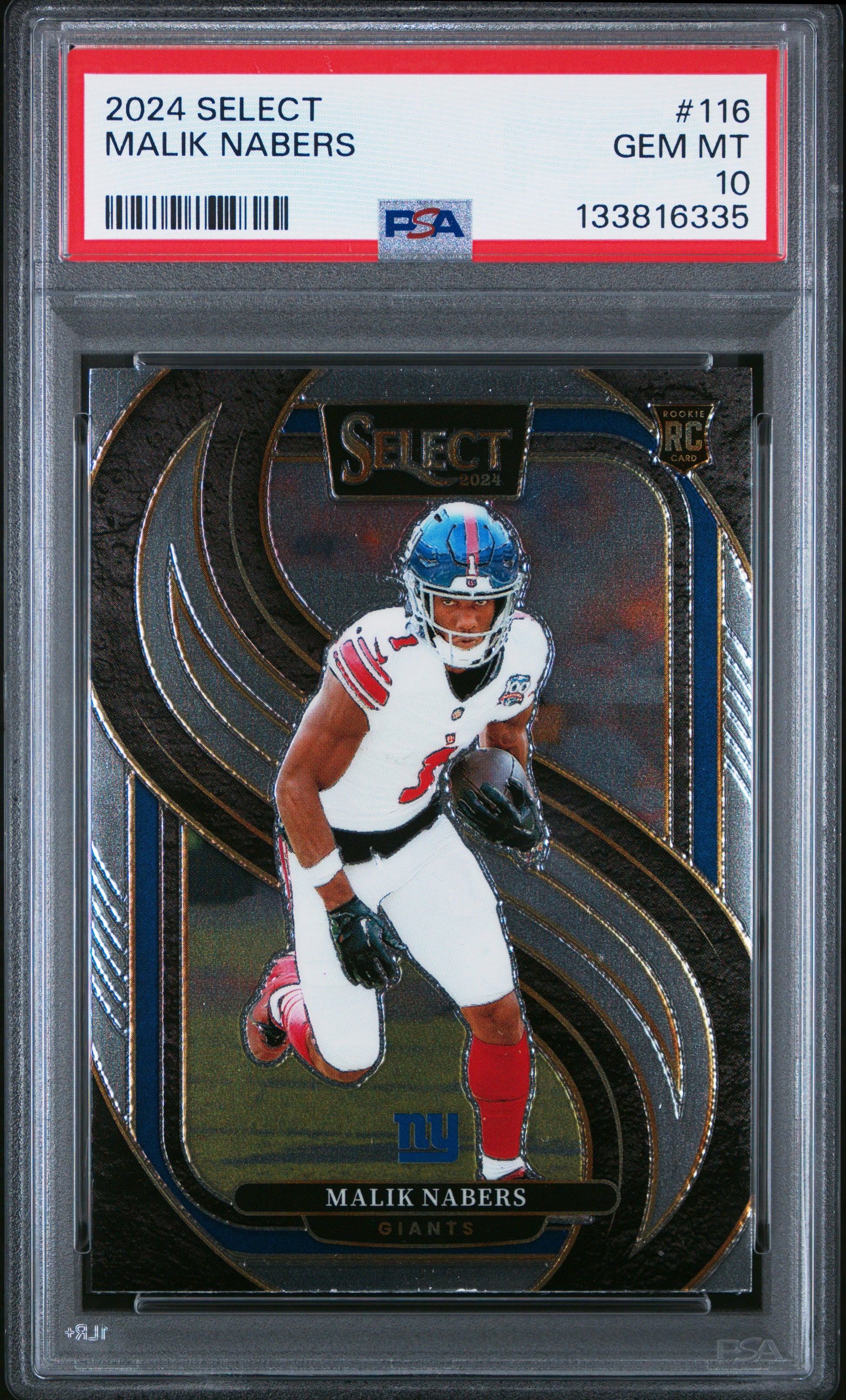2024 Panini Select #116 Malik Nabers PSA 10