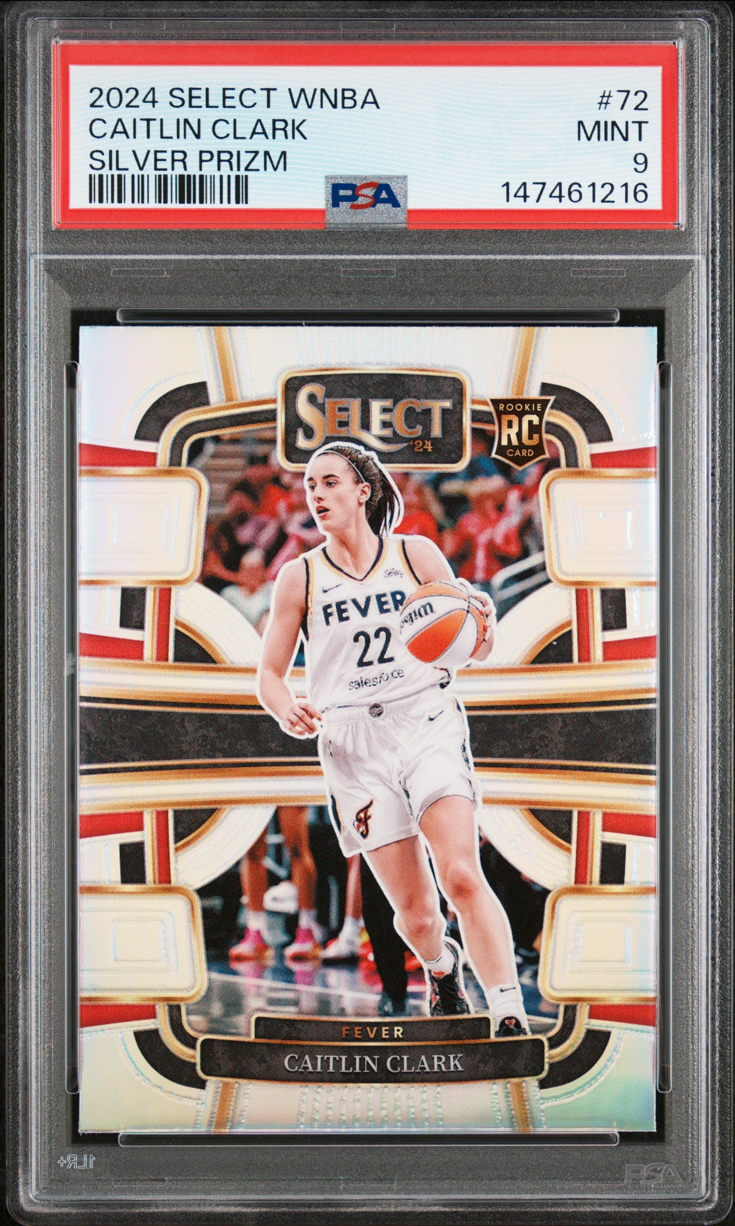 2024 Panini Select WNBA Silver Prizm #72 Caitlin Clark PSA 9