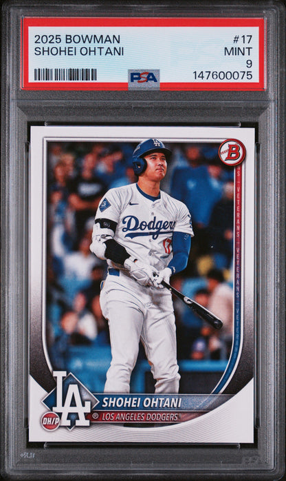 2025 Bowman #17 Shohei Ohtani PSA 9 (147600075)