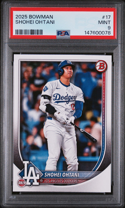 2025 Bowman #17 Shohei Ohtani PSA 9 (147600078)