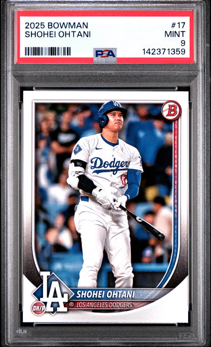 2025 Bowman #17 Shohei Ohtani PSA 9 (142371359)