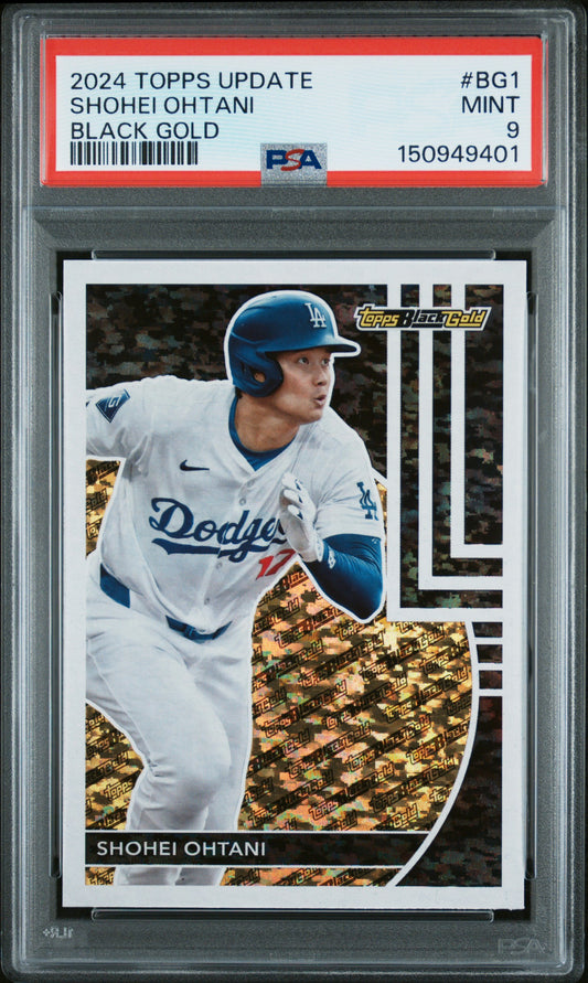 2024 Topps Update Black Gold #BG1 Shohei Ohtani PSA 9