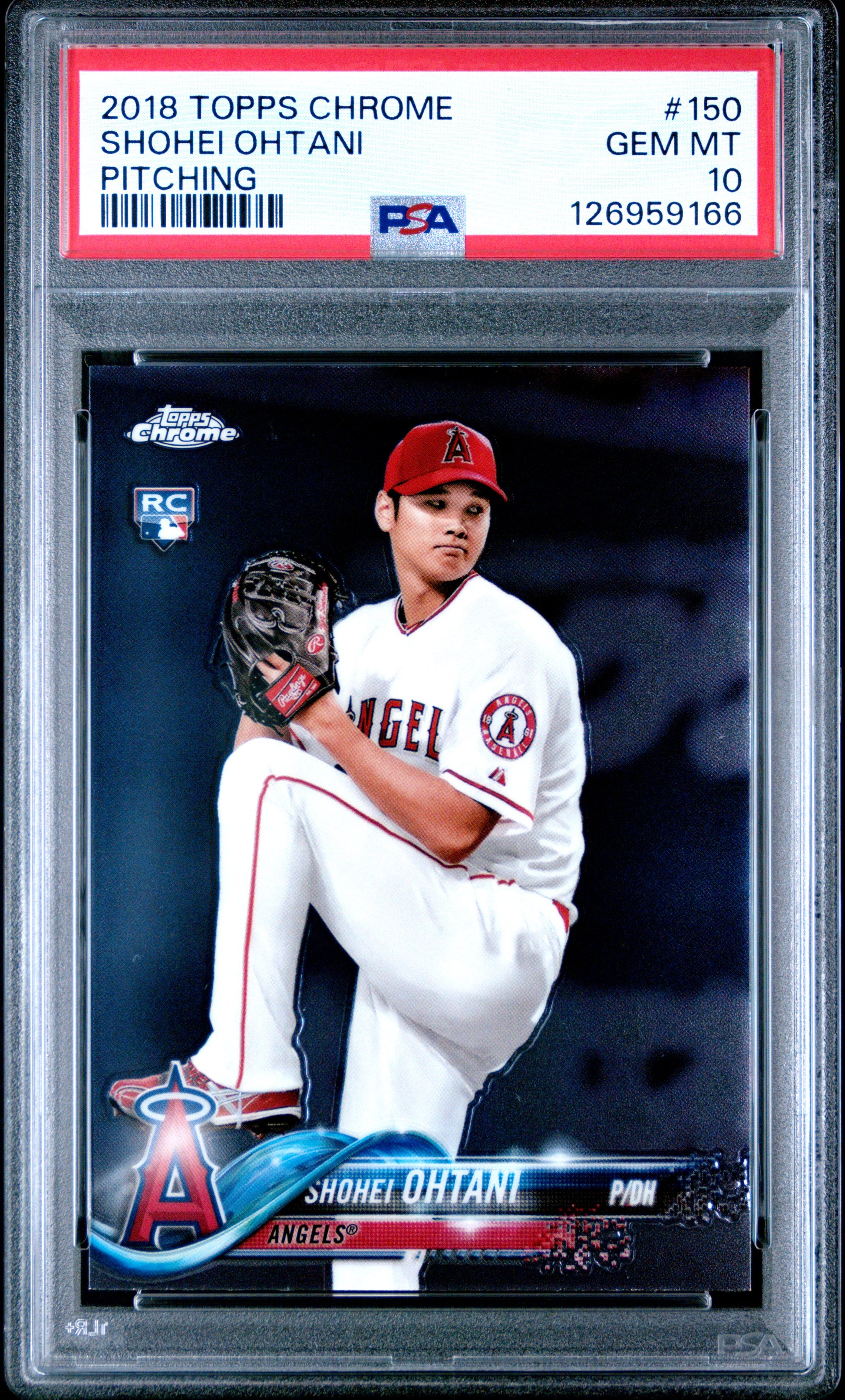2018 Topps Chrome Pitching Shohei Ohtani #150 PSA 10