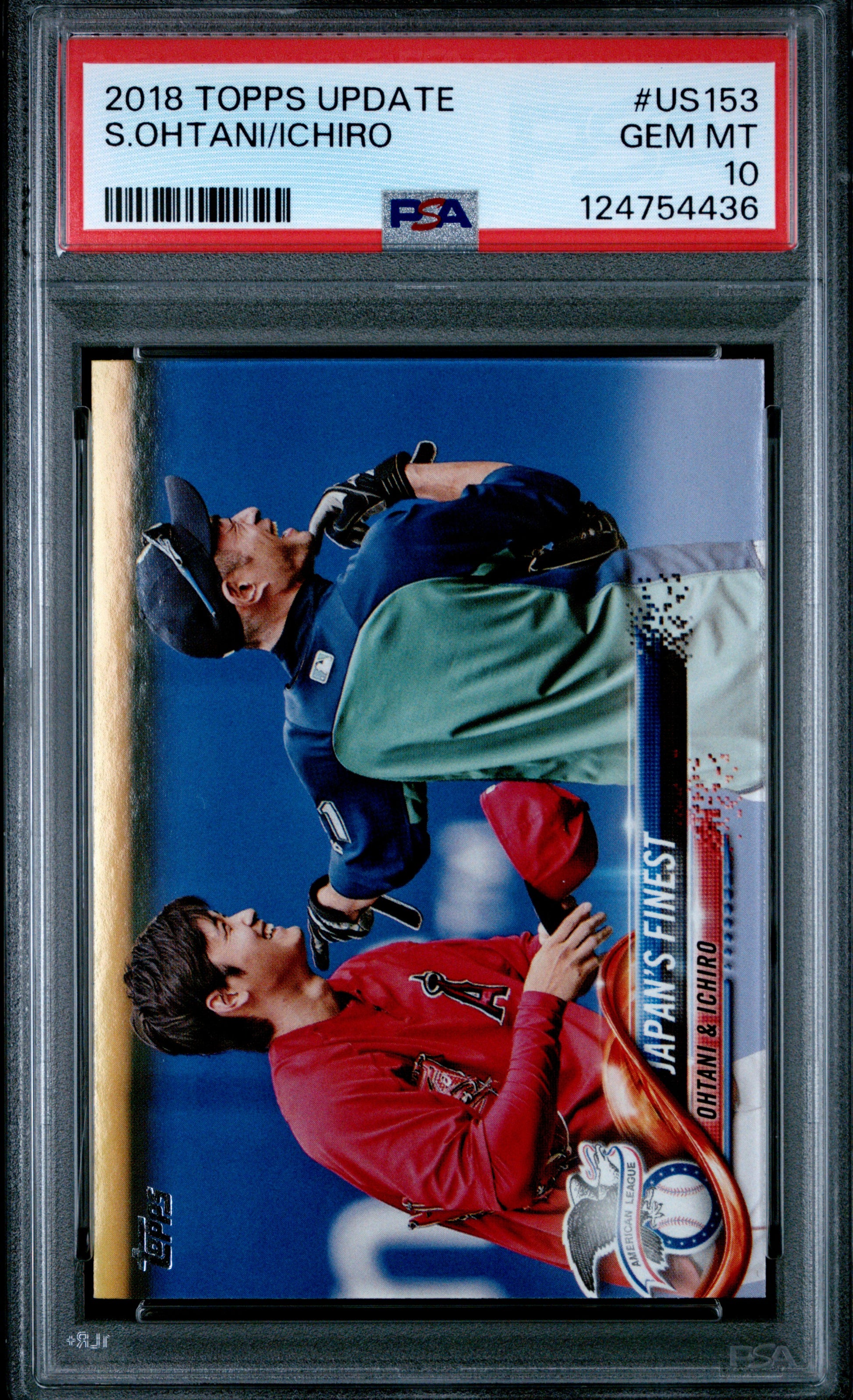 2018 Topps Update Japan's Finest Shohei Ohtani & Ichiro #US153 PSA 10