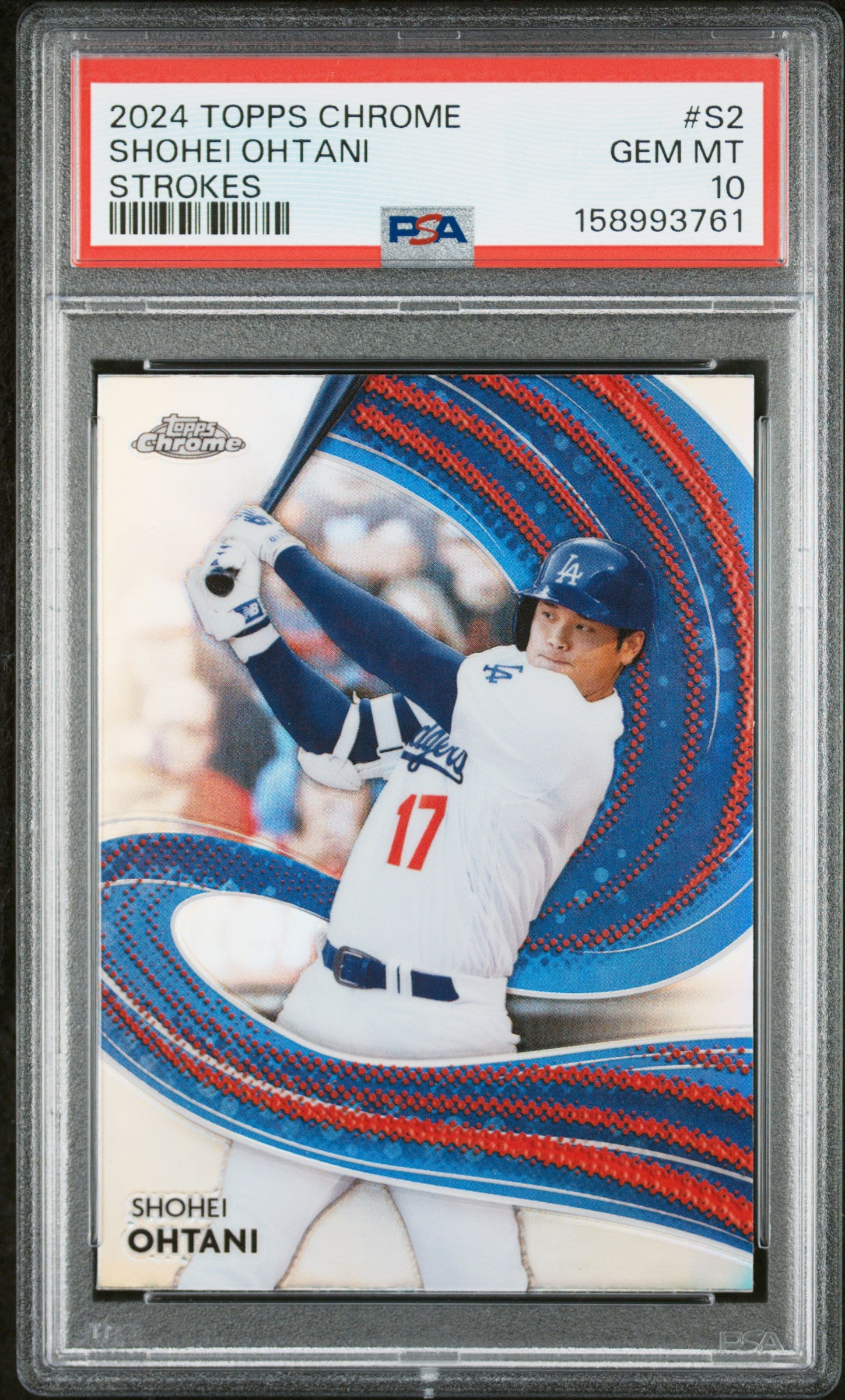 2024 Topps Chrome Strokes #S2 Shohei Ohtani PSA 10