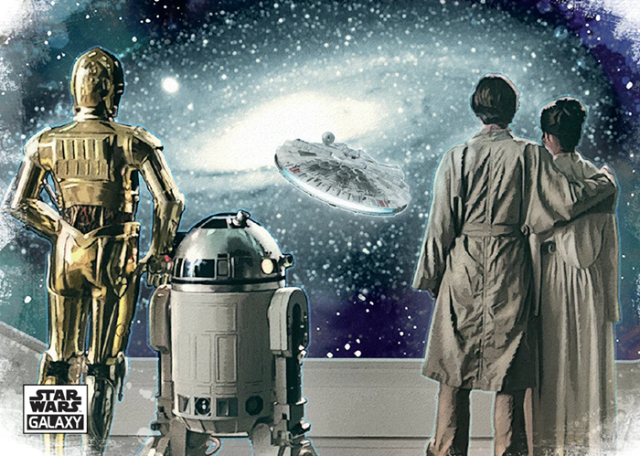 2025 Topps Star Wars Chrome Galaxy Horizontal Scene