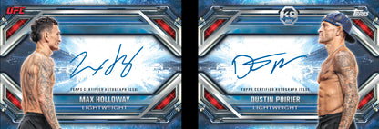2026 Topps Knockout UFC Booklet Autographs Max Holloway and Dustin Poirer