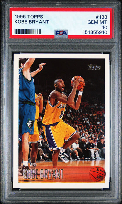 1996 Topps #138 Kobe Bryant PSA 10