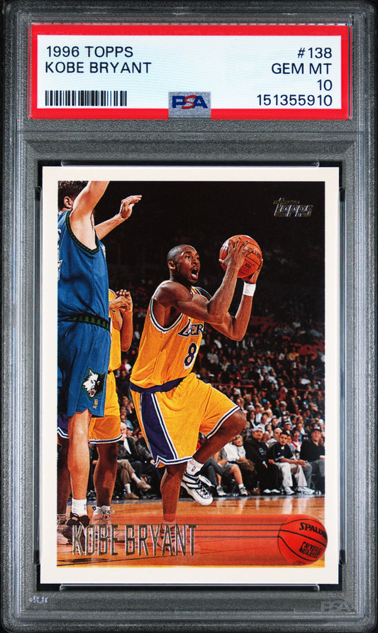 1996 Topps #138 Kobe Bryant PSA 10