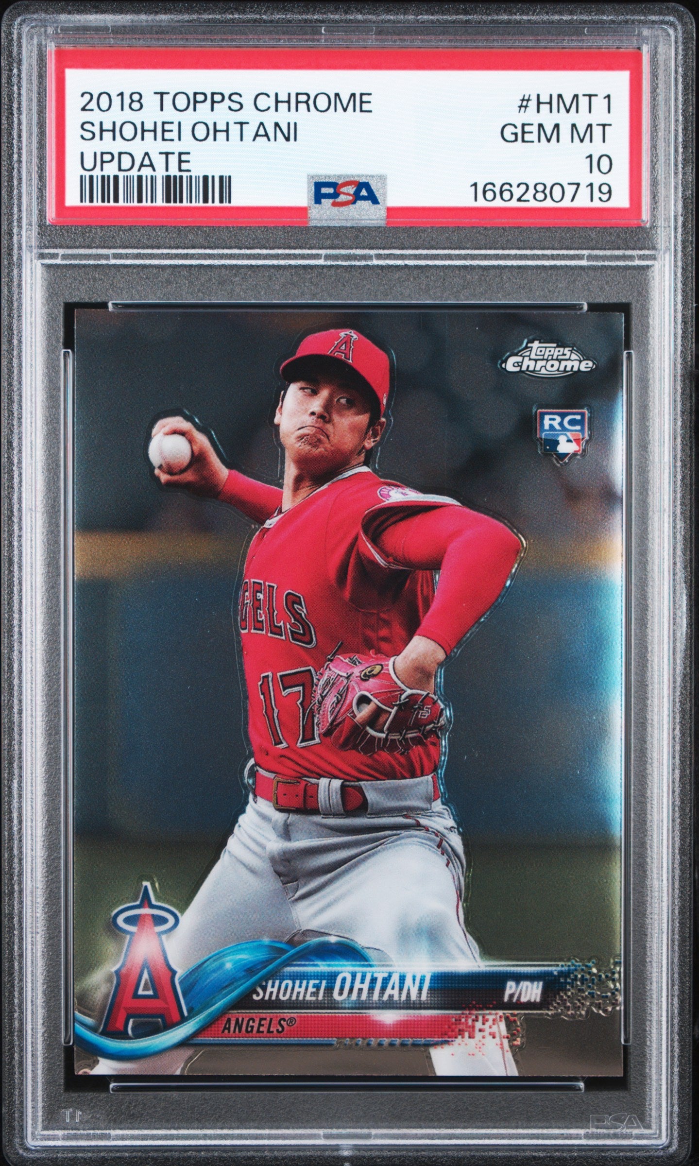 2018 Topps Chrome Update #HMT1 Shohei Ohtani PSA 10