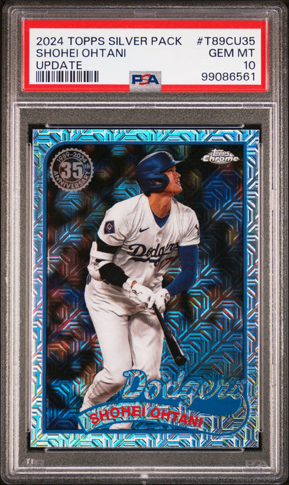 2024 Topps Update Silver Pack Shohei Ohtani #T89CU-35 PSA 10