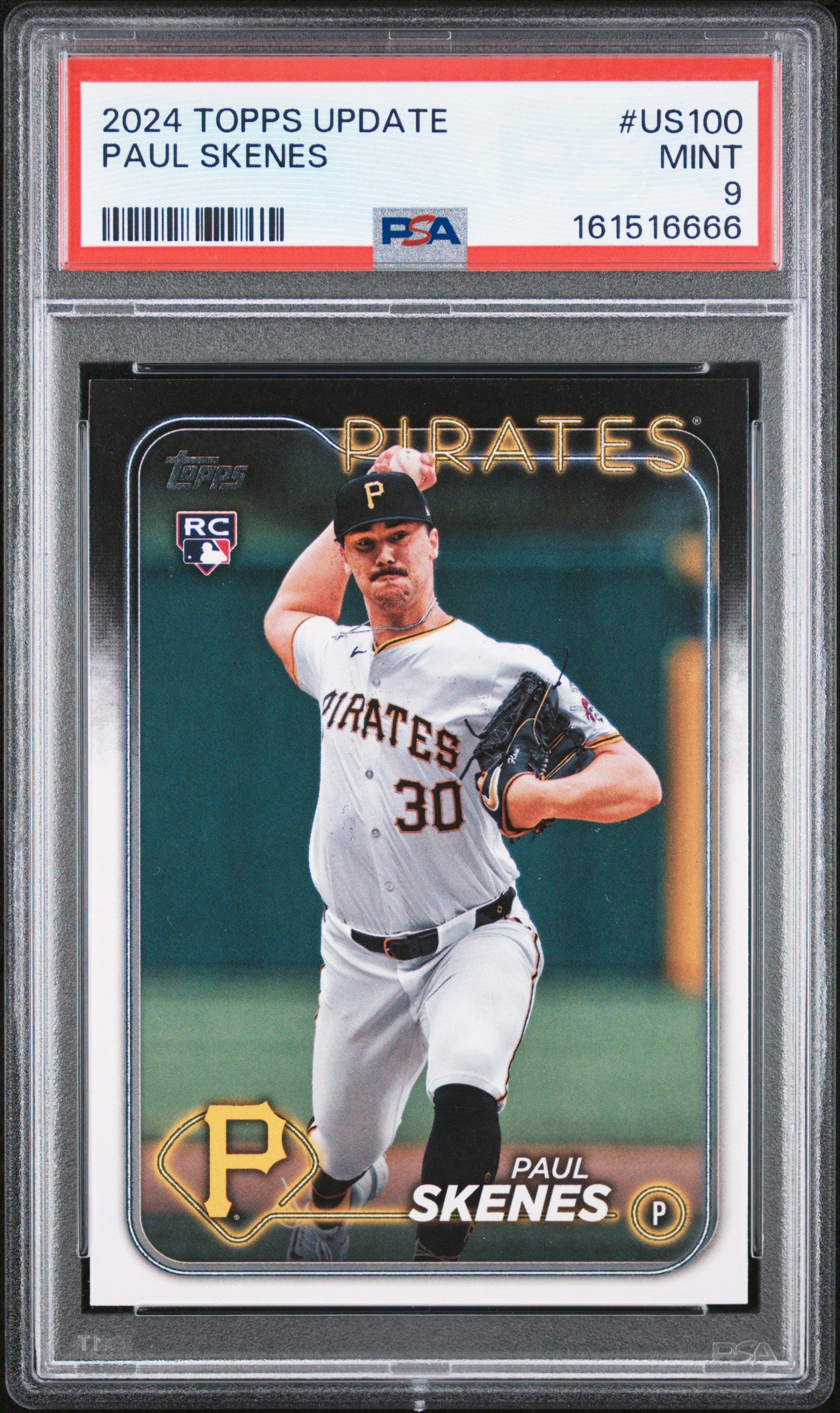 2024 Topps Update #US100 Paul Skenes PSA 9