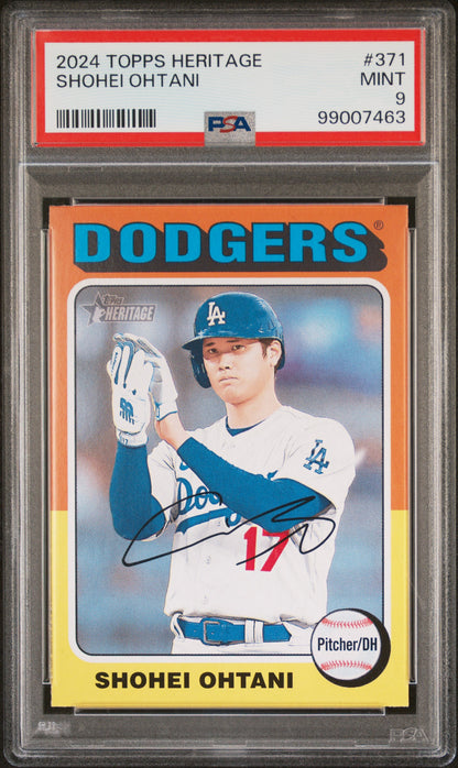 2024 Topps Heritage: #371 Shohei Ohtani (PSA 9)