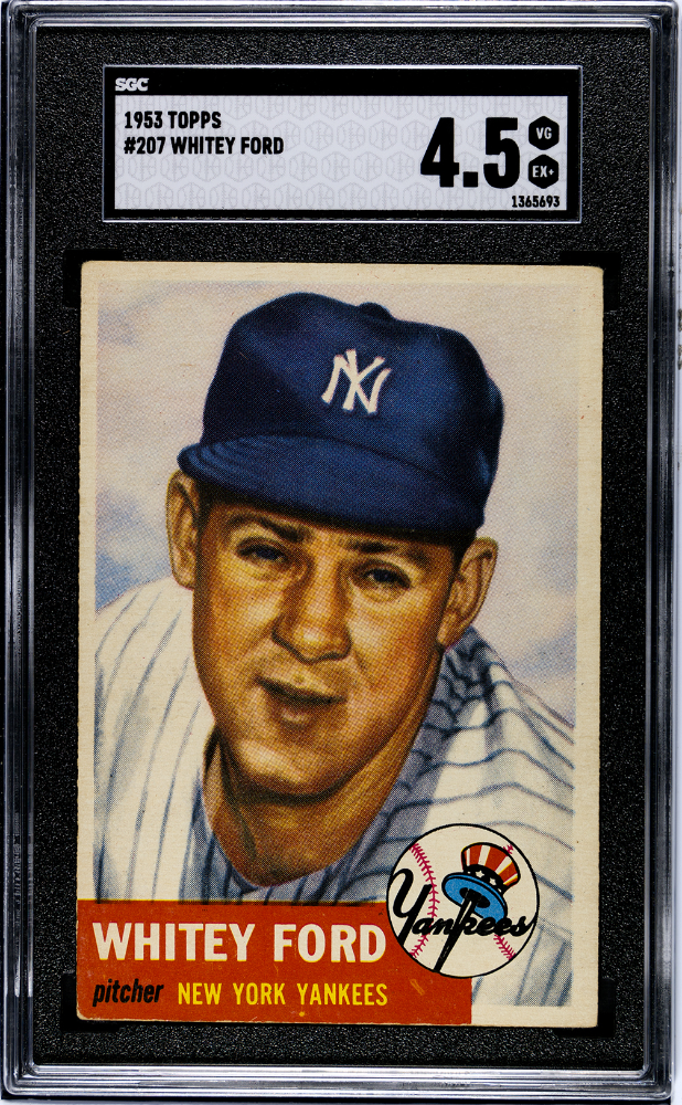 1953 Topps #207 Whitey Ford SGC 4.5