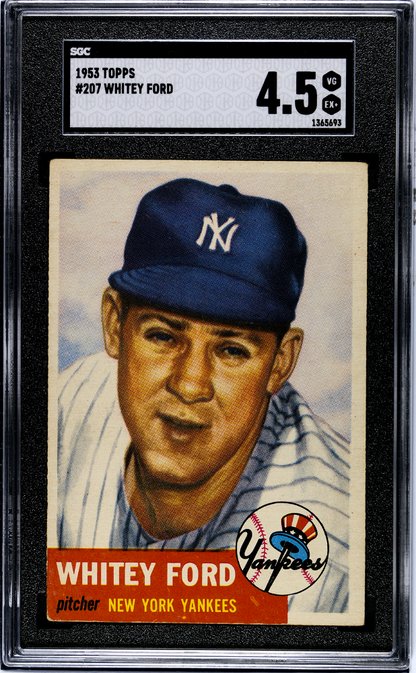1953 Topps #207 Whitey Ford SGC 4.5