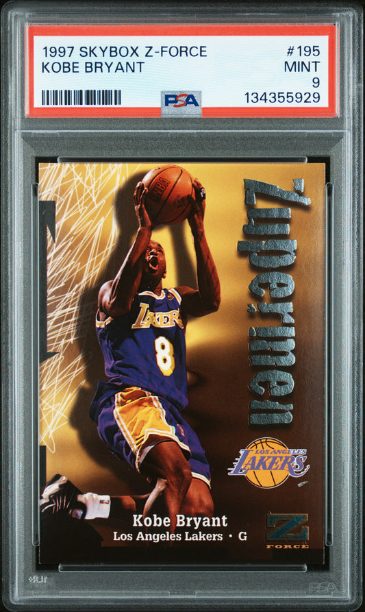 1997 Skybox Z-Force #195 Kobe Bryant PSA 9