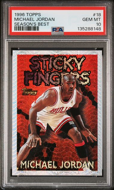 1996 Topps Season's Best #18 Michael Jordan PSA 10 - Front