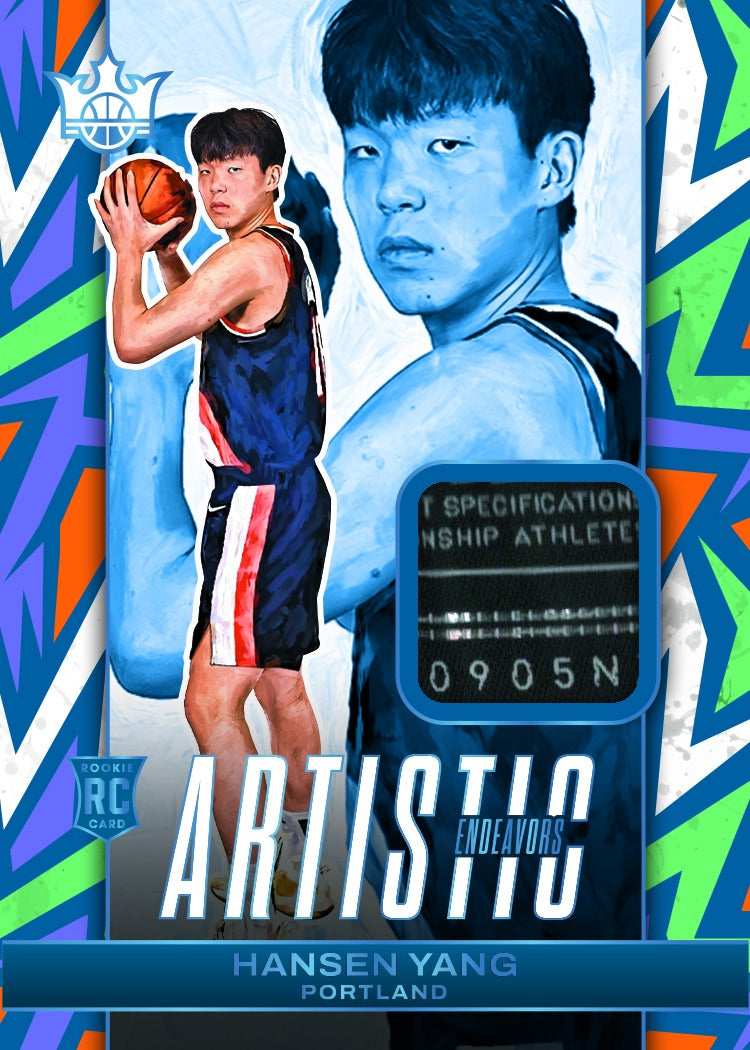 2025-26 Panini Court Kings Basketball Hansen Yang Artistic Endeavors Masterpiece Card
