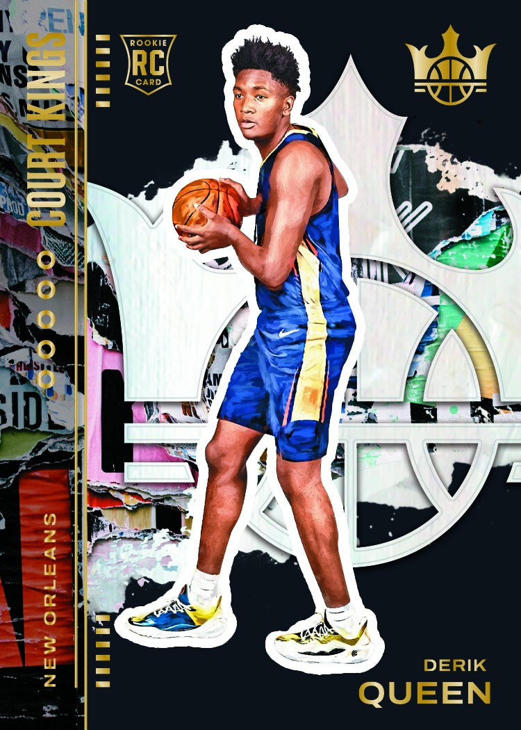 2025-26 Panini Court Kings Basketball Derik Queen Base Obsidian Card