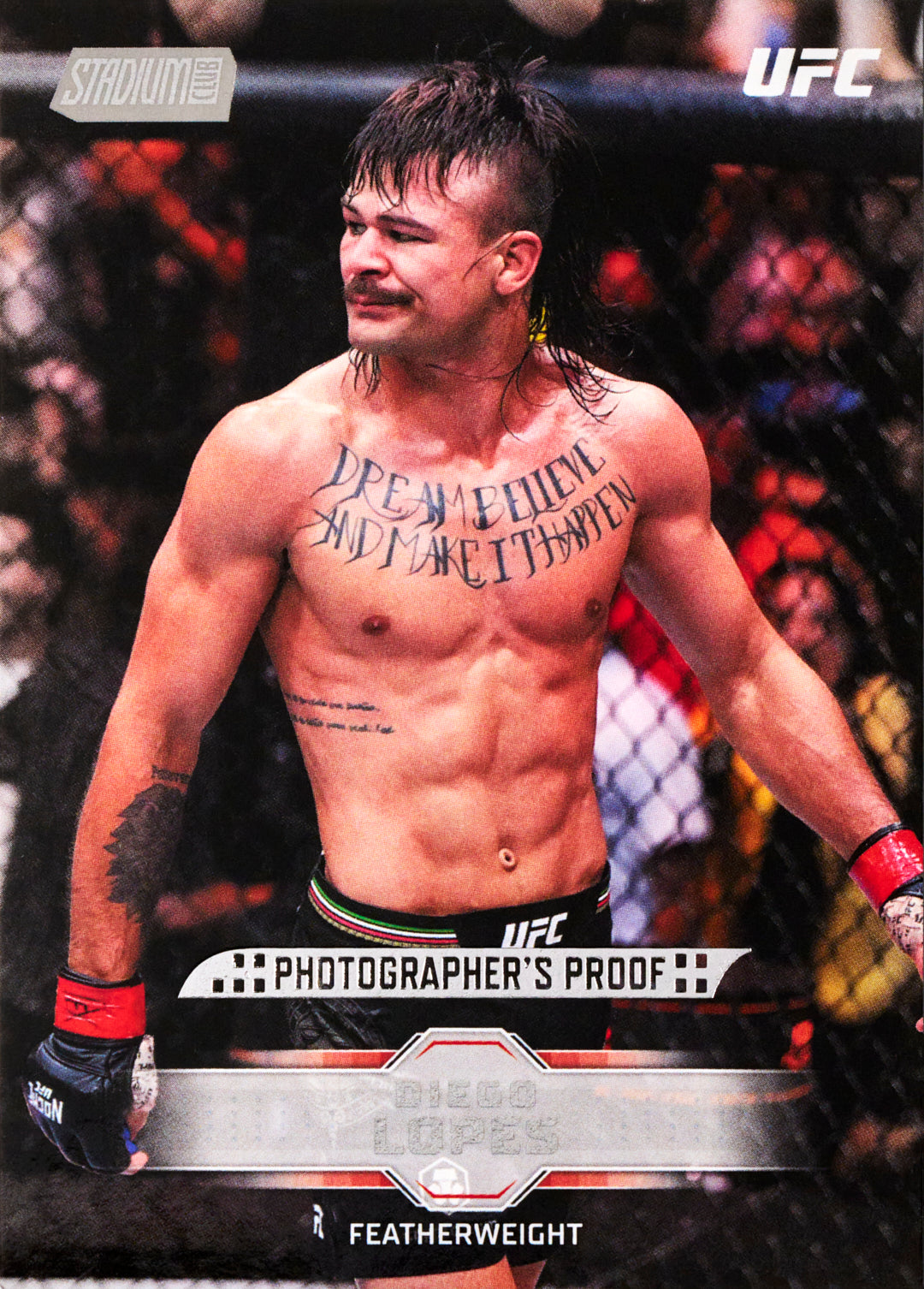 2026 Topps Stadium Club UFC Diego Lopes Photographers Proof Card