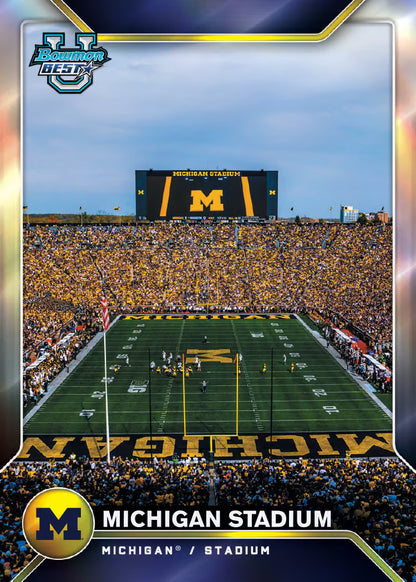 2026 Bowman University Best Football Michigan Stadium Card