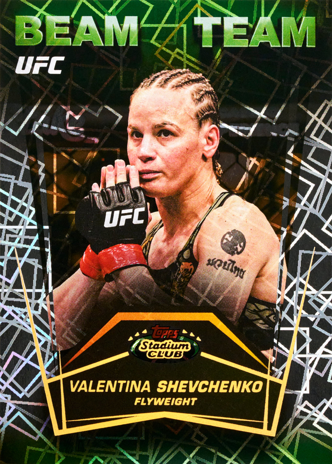 2026 Topps Stadium Club UFC Valentina Shevchenko Beam Team Card