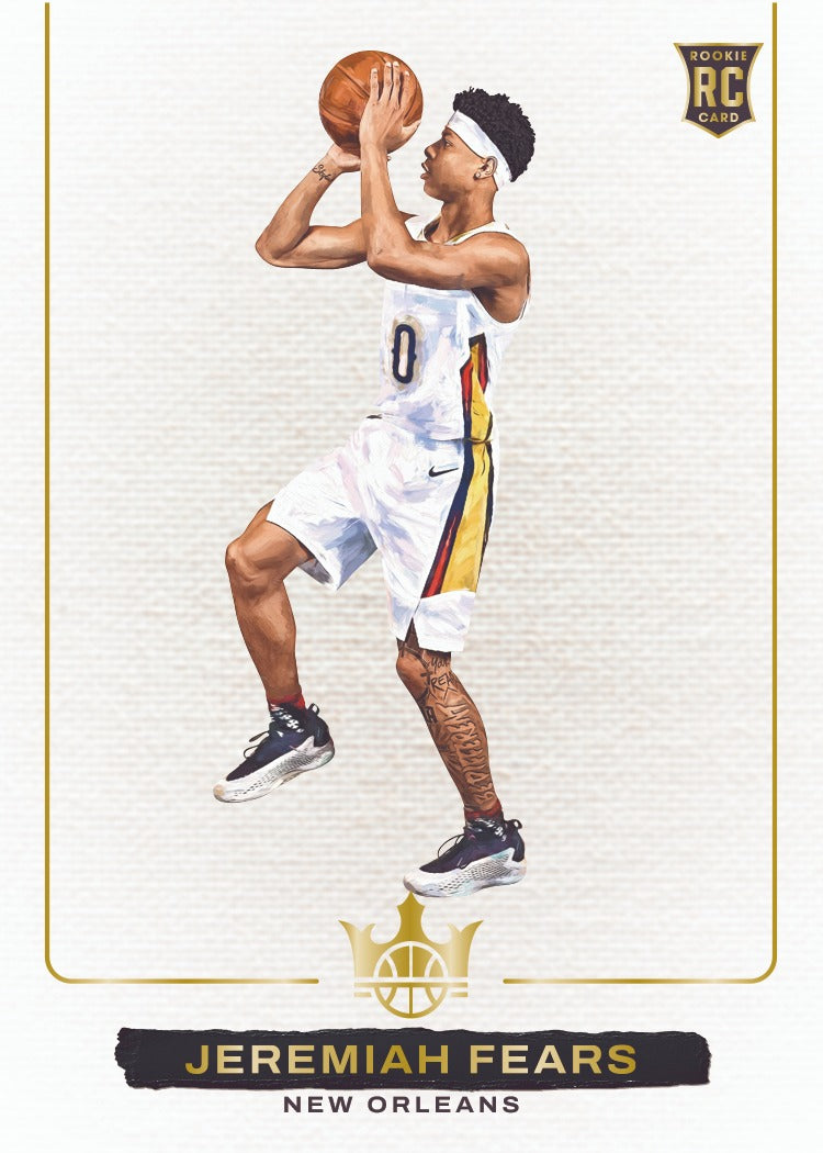 2025-26 Panini Court Kings Basketball Jeremiah Fears Blank Slate Card