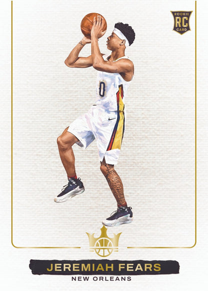 2025-26 Panini Court Kings Basketball Jeremiah Fears Blank Slate Card