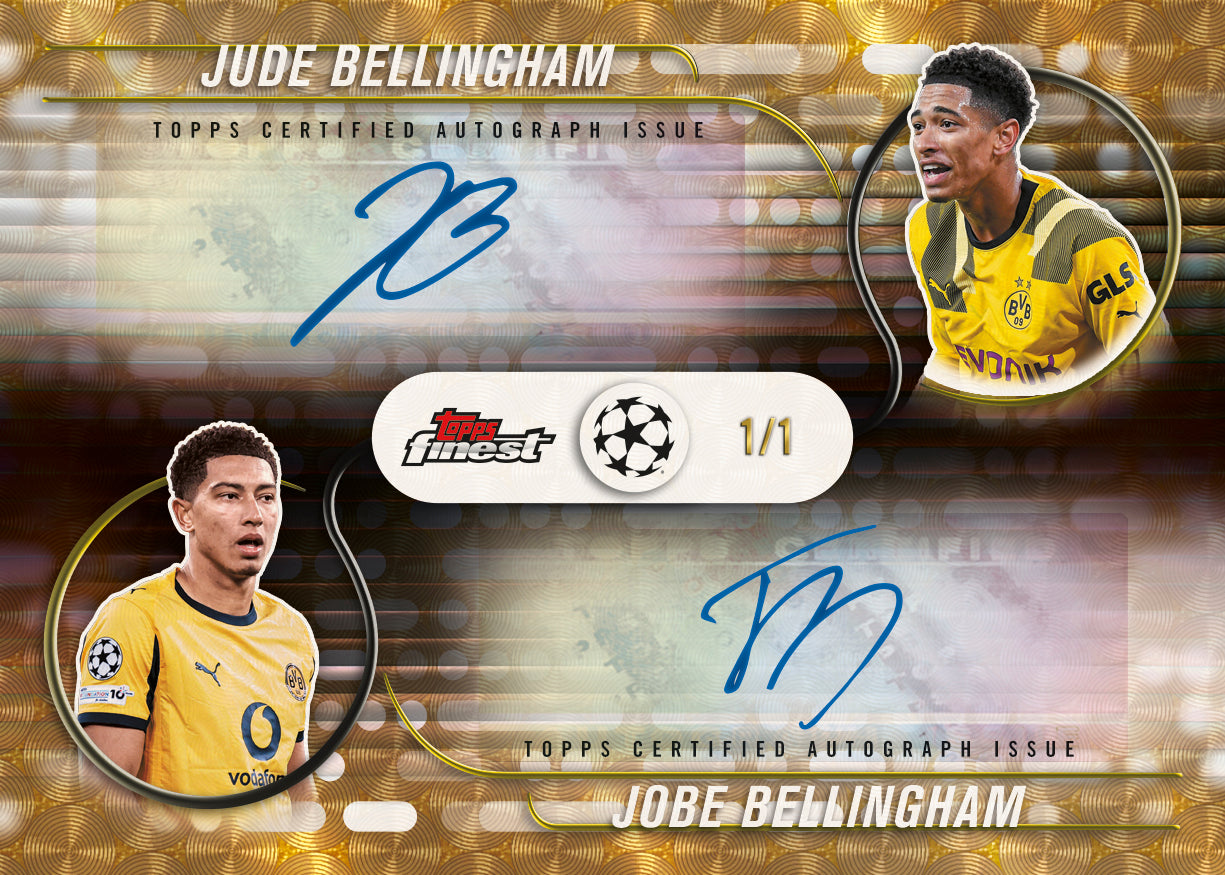 2025-26 Topps Finest UEFA Club Competitions Soccer Bloodline Dual Autographs