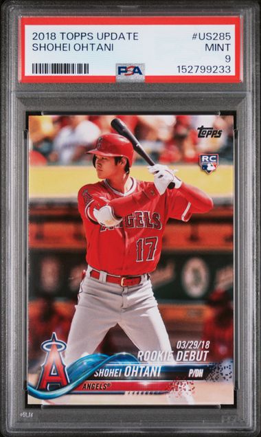 2018 Topps Update #US285 Shohei Ohtani PSA 9 - Front