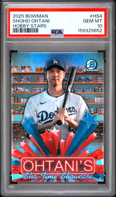 2025 Bowman Hobby Stars #HS4 Shohei Ohtani PSA 10 - Front