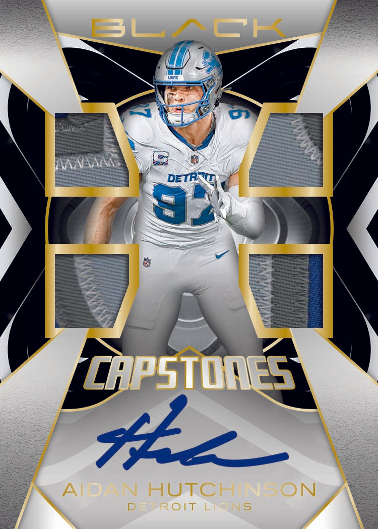 2025 Panini Black Football Capstones Aidan Hutchinson