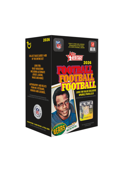 2026 Topps Heritage Football Value Box