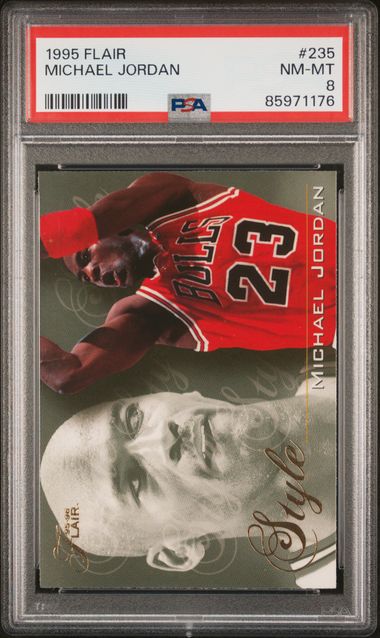 1995 Flair #235 Michael Jordan PSA 8 - Front