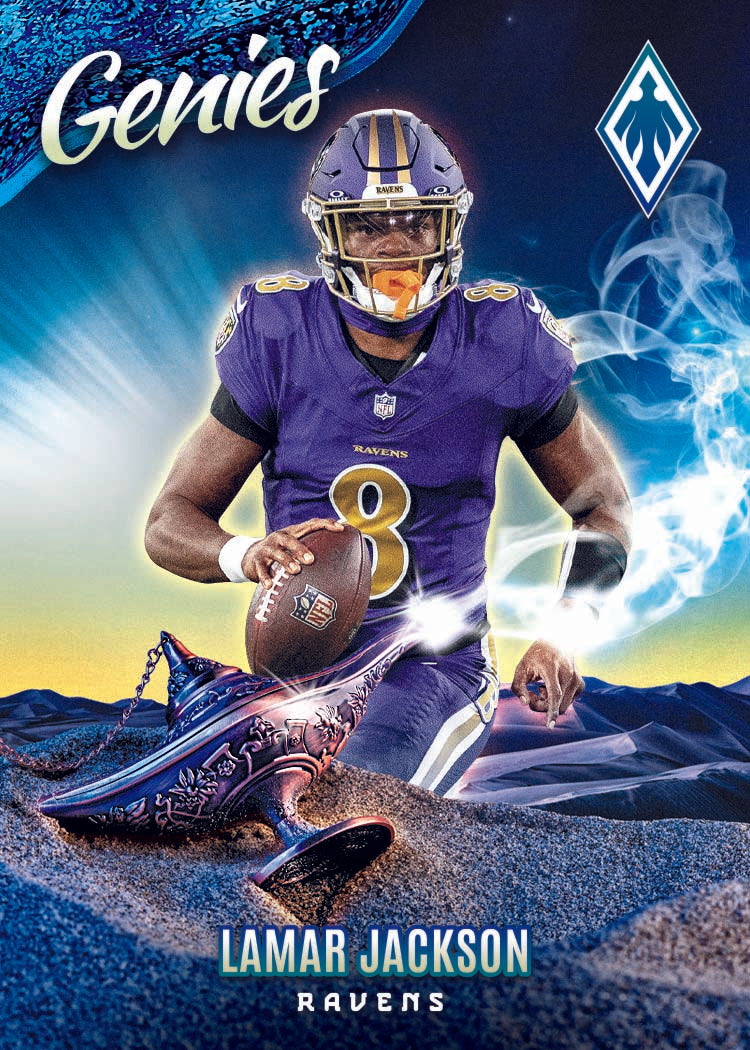 2025 Panini Phoenix Football Genies Lamar Jackson